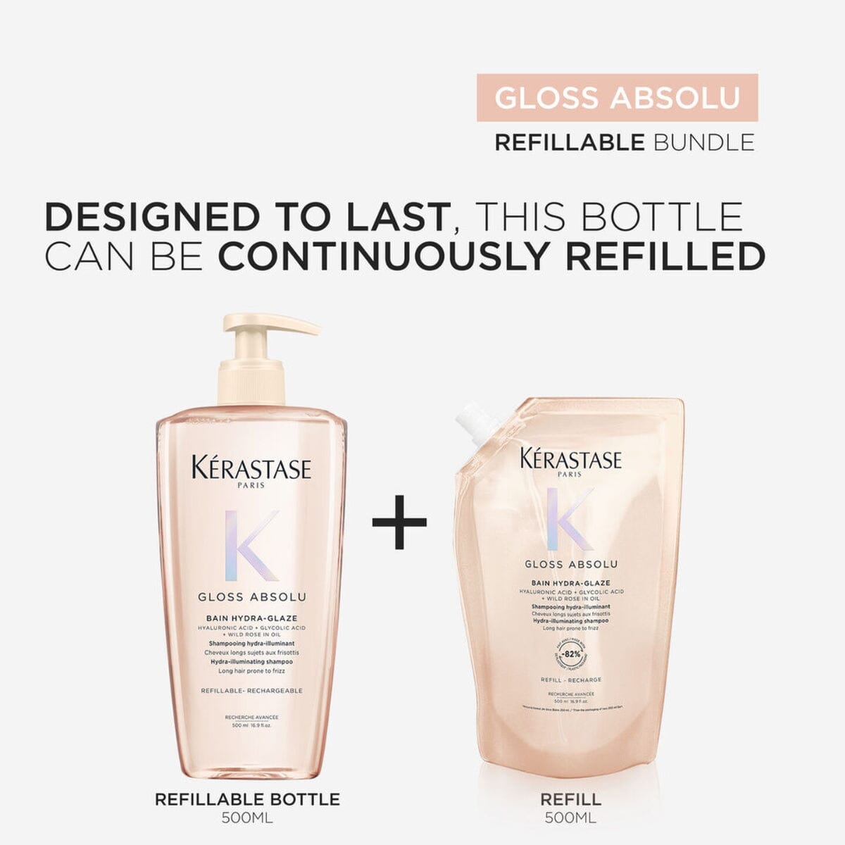 Kérastase Gloss Absolu Hydra-Illuminating Shampoo Refill Duo 500ml